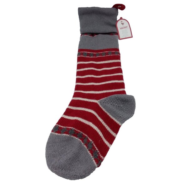 Pottery Barn Kids Peanut Natural Fair Isle Santa Wool Stocking Christmas Xmas - Picture 13 of 16